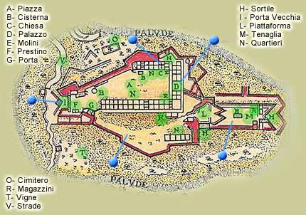 L'antica mappa della Fortezza